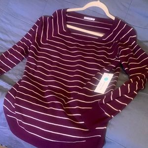 Pink Clover blue stripe sweater size medium